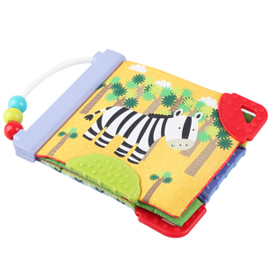 Unisex Early Educational Plush Book <strong>Toy</strong> with Teether Soft Cloth Animal Shape Quiet <strong>Style</strong> for 3-6 Months <strong>Old</strong> Babies-Packaged Sets - Product Image 6