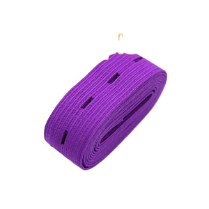 Cinta elástica de poliéster de punto personalizada con ojal, cinta elástica de ojal suministrada de fábrica - Product Image 2