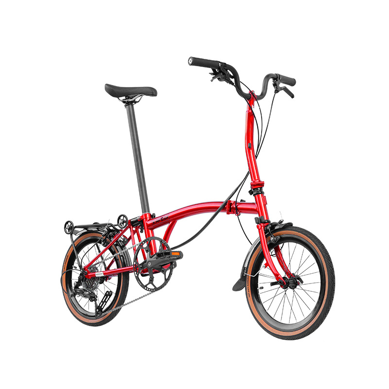 Red and silver Straight Handlebar