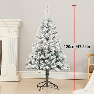 <strong>USA</strong> Christmas in Stock White Artificial Flocking Christmas <strong>Tree</strong> Simulation Snowfall Cedar Shopping Mall Window Decoration <strong>Tree</strong> - Product Image 5