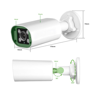 Cámara CCTV de reconocimiento de detección facial de alta calidad de 5MP Cámara IP CCTV POE SDK API MQTT WebRTC RTMP RTSP - Product Image 2