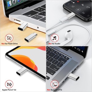 适用于IPhone 15 C型充电器C型连接器电缆的8针母到USB C适配器快速充电数据 - Product Image 2