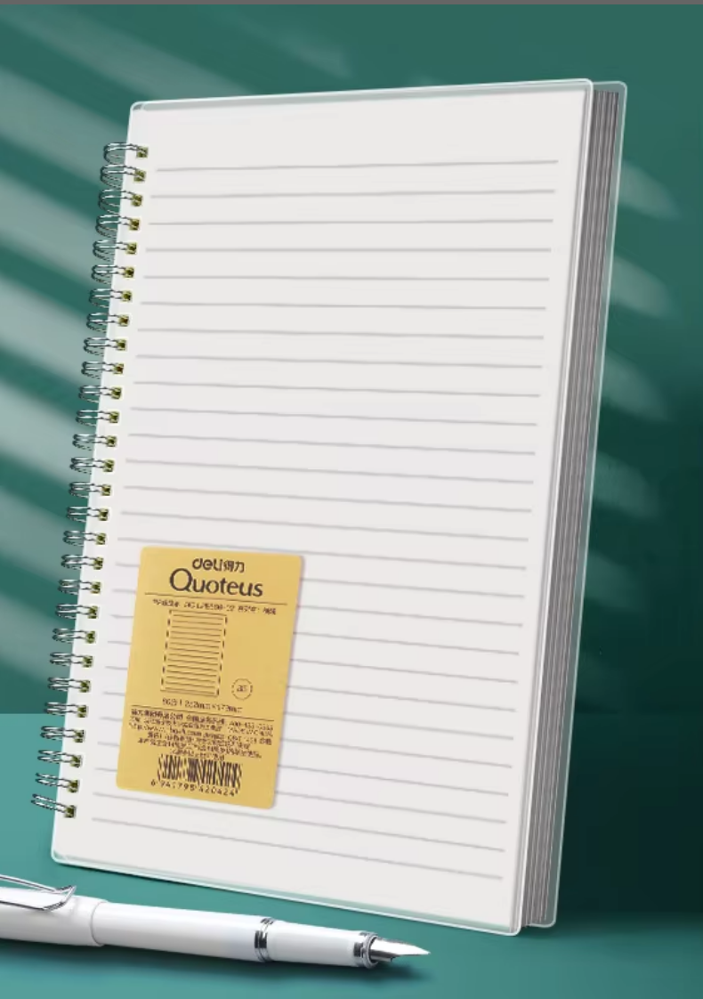 b5 White notebook