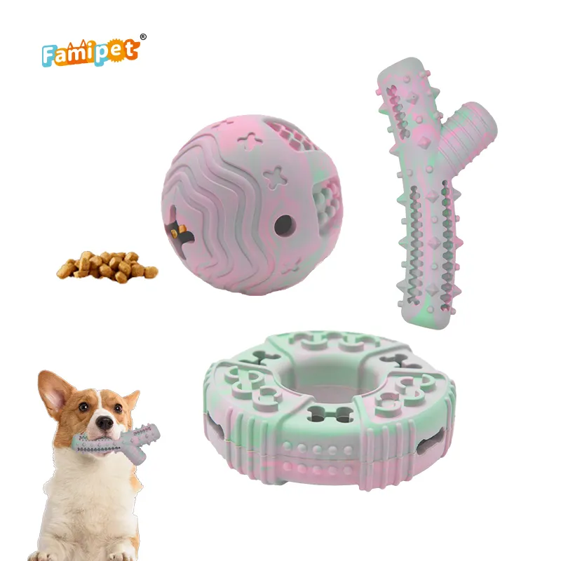 Famipet Custom New Design Robustes, langlebiges Naturkautschuk-Haustiers pielzeug Dog Chew Toy für aggressive Chewers