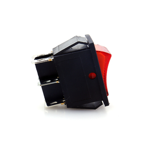 On-off anahtarı tekne Rocker anahtarı 16A 250V 6-pin kırmızı ışık Indust 250VAC 16A 6 pin Rocker anahtarı 250VAC MAX KCD4-201NB LANZ - Product Image 3