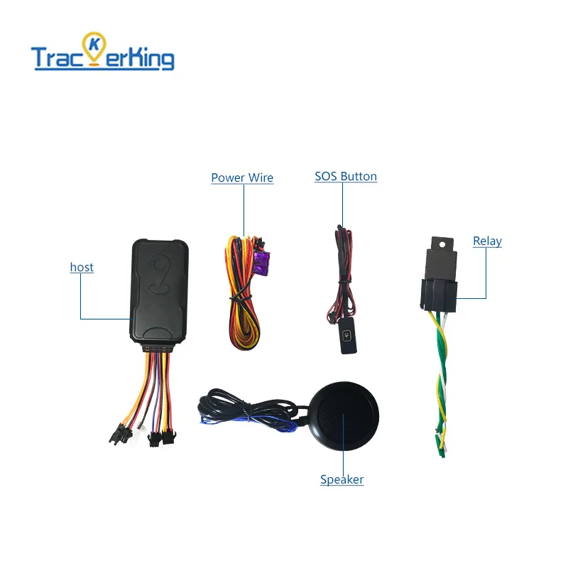 TrackerKing nuovo modello 4G tracker GPS per veicoli per auto moto gestione noleggio flotta con piattaforma gratuita