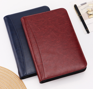 A5 6-Ring-Loseblatt-Business-Notebook aus PU-Leder mit Reißverschluss-Taschenrechner-Stift datei - Product Image 2
