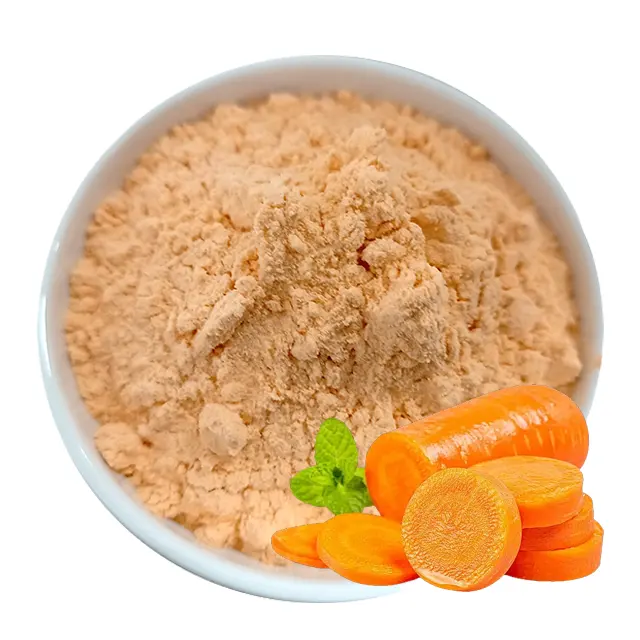 Polvo de zanahoria seco en espray rico en fibra dietética natural para Fideos infantiles Galletas Harina de arroz complementaria