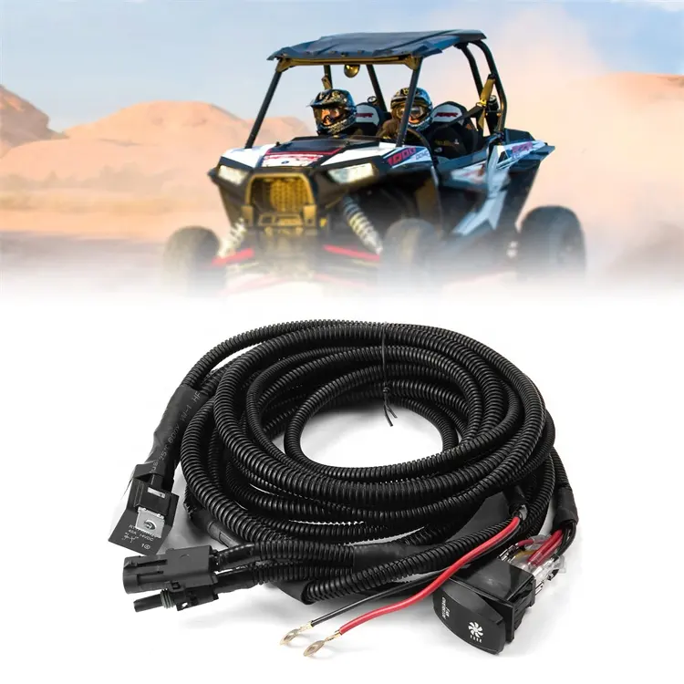 New Wind Fan Override Switch Kit Compatible with Polaris Ranger RZR 800 900s XP 1000 / Can Am Engine Cooling Wiring Accessories