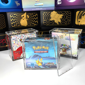 Cao Cấp Nắp Từ Elite Huấn Luyện Viên Hộp Đóng Cửa Rõ Ràng Acrylic EMB Thẻ Bảo Vệ Booster Hộp Trường Hợp Hiển Thị Cho Pokemon - Product Image 2