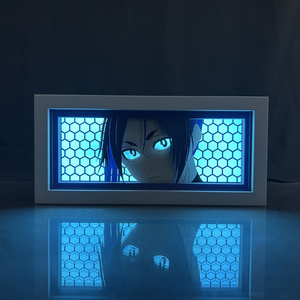 กล่องไฟอนิเมะ LED สำหรับกลางคืนกรอบไม้ MDF ลด ZDD101-200สำหรับตกแต่งห้องนอนกล่องไฟภาพเคลื่อนไหว - Product Image 4