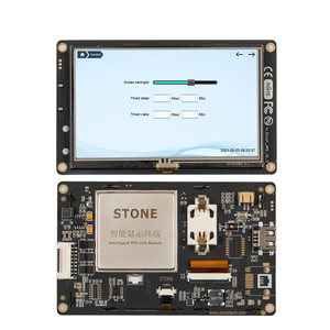 STONE 4.3インチ480*272 UARTシリアルTFT LCDモジュールスマートUART TFT-LCDモジュール + CPU + IPSスクリーン + TTLインターフェース - Product Image 1