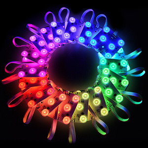 Водонепроницаемый 24 В квадратный RGB светодиодный модуль DMX512 IC квадратный 12 В Светодиодный модуль для рекламы потолочный светильник 24 В Модуль светодиодный свет