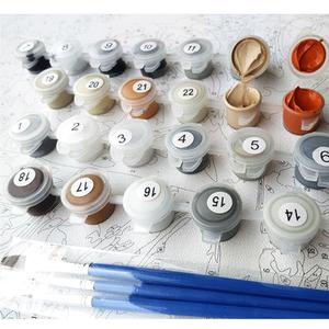アーツクラフトキャンバスDIY油絵キットホームDIYカスタムドロップシッピングペイント大人用数字 - Product Image 4