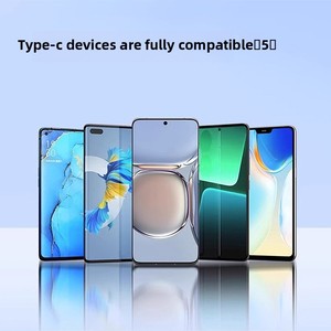120W สายชาร์จซิลิโคนแบบคู่ชนิด C, แจ็กเก็ตพีวีซีสายถักสำหรับ Apple Huawei สำหรับ Xiaomi VIVO OPPO M - Product Image 3