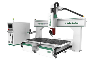 Máquina enrutadora CNC EW1 de 5 ejes, dos mesas de trabajo, husillos ATC, fresado de yeso de espuma de madera 3D, venta al por menor, varias industrias, Control SYNTEC - Product Image 2