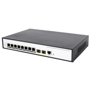 8GE 2SFP 1 Gigabit L2 Managed PoE OEM Ethernet Switch QOS STP RSTP <strong>MSTP</strong> IGMP DHCP SNMP WEB VLAN PoE Switch - Product Image 3