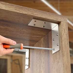 Nhiệm vụ nặng nề hình chữ L khung thép mạ kẽm 90 độ thép góc cho các dự án bằng gỗ đóng dấu 90 độ l-hình dạng khung kim loại - Product Image 5