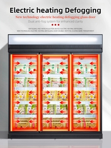 4-<span class=keywords><strong>superstore</strong></span> hiển thị dọc sử dụng trở lại thanh cửa kính hiển thị trường hợp tủ đông cho rau và trái cây - Product Image 3