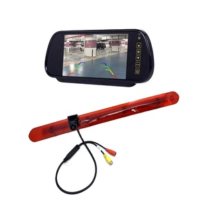 HD 1080P visión nocturna impermeable respaldo coche luz de freno Cámara ojo de pez marcha atrás ayuda con 7 pulgadas espejo retrovisor Kit para Vito - Product Image 1