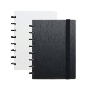 Agenda e taccuino con rilegatura ad anello rilegato a disco in plastica A5 quaderno con raccoglitore a dischi a fungo con anello di espansione personalizzato, notebo aziendale - Product Image 6