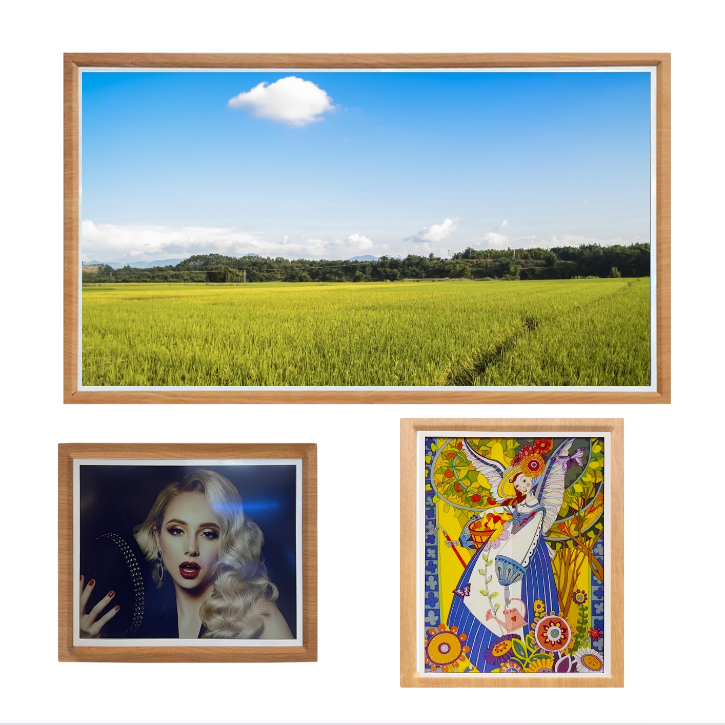 Grain de bois Métal Jaune