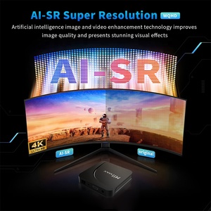 WFファクトリーオリジナルデザインM11 MAXクアッドコアARM Cortex A55 Amlogic S905X5M 4k HDR10プレーヤーAIスマートAndroid TVセットトップボックス - Product Image 5