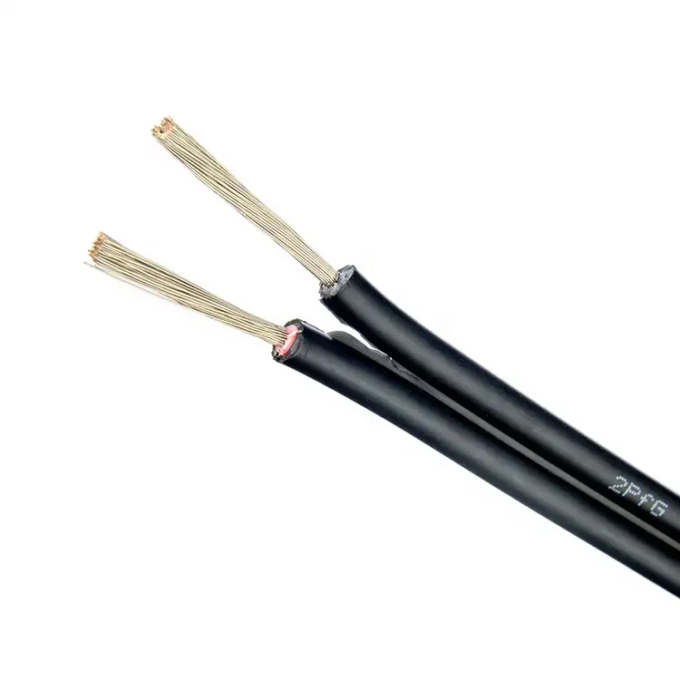 Tuv aprobado solar DC Cable de doble núcleo 2*4mm2 dual DC PV Cable calor 12awg cable de alimentación doble cable solar