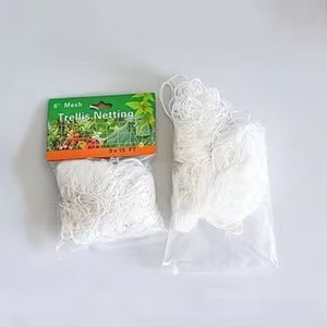 Rete da arrampicata da giardino in poliestere bianco 5 * 15FT per rete di supporto vegetale - Product Image 6