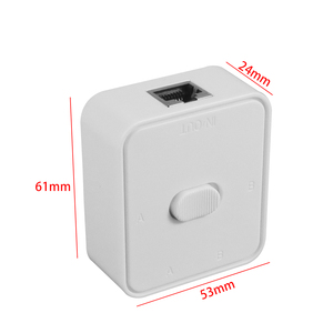 FEICHAO 2 Port RJ45 LAN CAT6 ağ anahtarı seçici 1000Mbps 2 In 1 çıkış/1 In 2 Out dahili harici ağ Switcher Splitter - Product Image 3