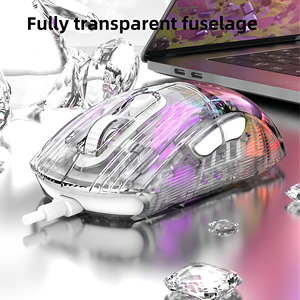 Trasparente RGB modalità di illuminazione programmabile Mouse 12800-DPI ergonomico Computer ufficio Gamer Mouse per PC portatile - Product Image 2