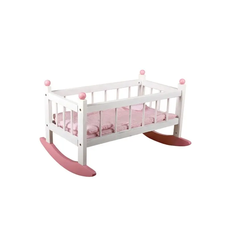 Houten 18 inch pop cradle voor baby pop swing cradle