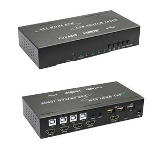 定制方便的切换HDMI KVM开关无缝可定制的解决方案和寿命和耐用性 - Product Image 1