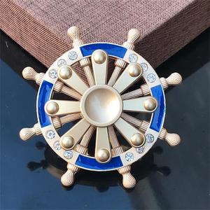 New bilayer Anime Fingertip con quay hồi chuyển kim loại giải nén ngón tay Gyro hoạt hình tay <span class=keywords><strong>Spinner</strong></span> với hộp kim loại - Product Image 3