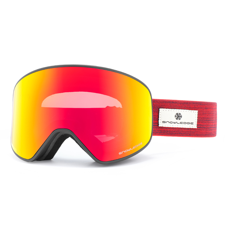 Matte Black Frame / Double-layer gray film full black and red