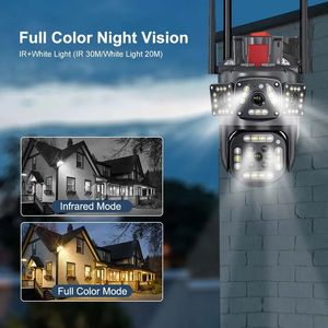 Hot Sale Smart PTZ-Kamera Voll farbige Außen-Vierobjektiv-360-Grad-Verbindung mit drei Bildschirmen WiFi 4G Motion Night Vision CMOS - Product Image 5