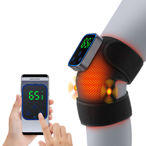 Pemijat lutut kontrol jarak jauh nirkabel, kompres panas getaran pemanas grafena untuk Remote nyeri sendi pereda siku bahu - Product Image 1