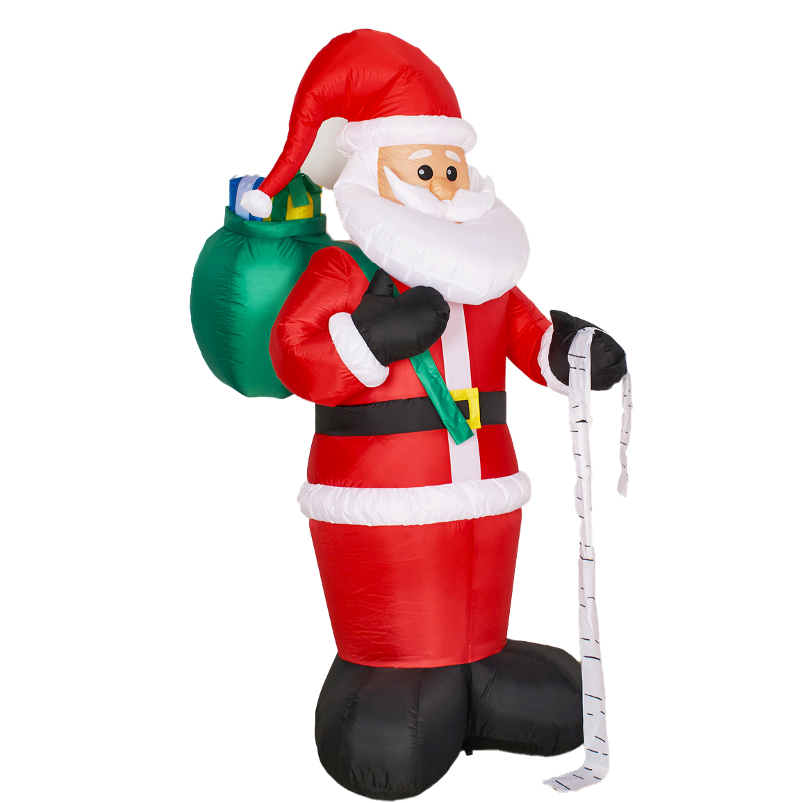 6FT gonfiabile babbo natale con la borsa dei regali