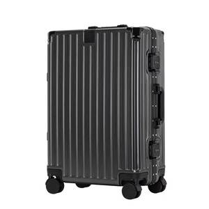 Luxury Custom Design Classic Style Durable Light Quiet Aluminum Frame ABS PC Suitcase 8 Spinner Wheels <strong>TSA</strong> Lock <strong>Carryon</strong> Luggage - Product Image 4