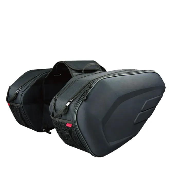 Maleta de equipaje impermeable con Motor trasero, bolso para SILLÍN, para casco lateral de motocicleta, bolsos de viaje