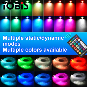 Yobis ชุดไฟติดเพดานรูปดาวสำหรับรถยนต์ไฟ LED แบบบลูทูธ RGB ไฟ LED ใยแก้วนำแสงรีโมทคอนโทรลสายออปติกโหมดเพลงไฟภายใน - Product Image 3