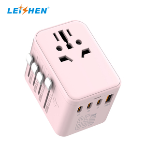 Weltweit EU AUS UK US Stecker GAN 65W 3 Typ C Internat ional Universal Smart Plug Adapter Multi Socket World Travel Adapter - Product Image 2