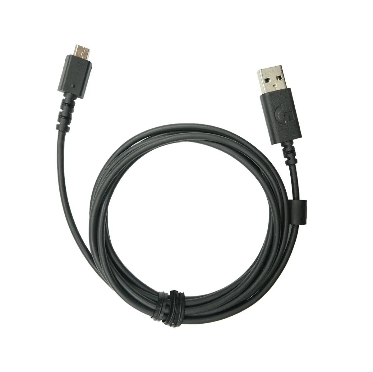 Cable de carga USB original Logitech para ratón inalámbrico para juegos G502 Lightspeed/teclado G913 TKL USB a Micro USB (negro)