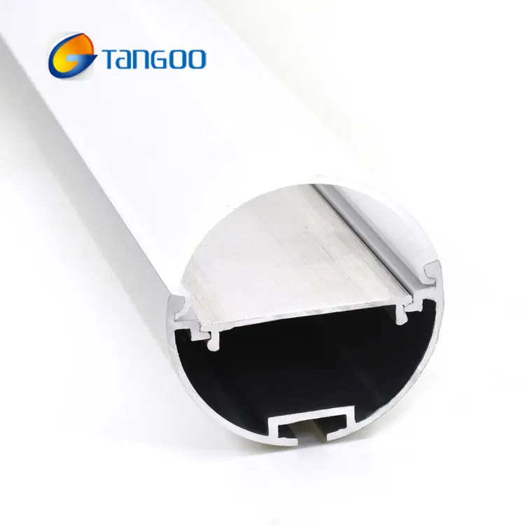 Perfil de tubo led Perfil de canal de extrusión de aluminio redondo para tira de luz LED rígida