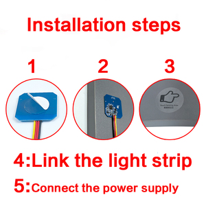 Nuevo DC12V 24V Sensor inteligente Interruptor de luz LED Tablero de madera Módulo de Interruptor táctil penetrable para gabinete Suministros de equipos de luz LED - Product Image 6