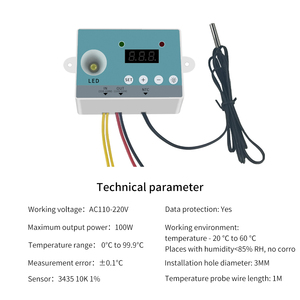 Controlador de temperatura Digital 2025 Sensor de refrigeración de calefacción Interruptor de termostato de Control de temperatura - Product Image 2