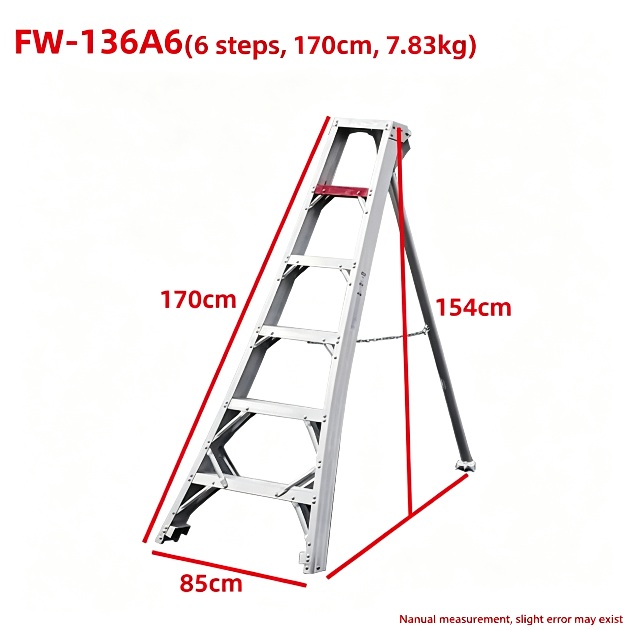 Fw-136a6(6 pedali) altezza 1,7 m