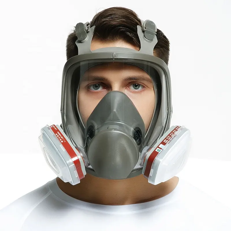 Masque à gaz Wejump double filtre matériel sillicon masque à gaz complet respirateur
