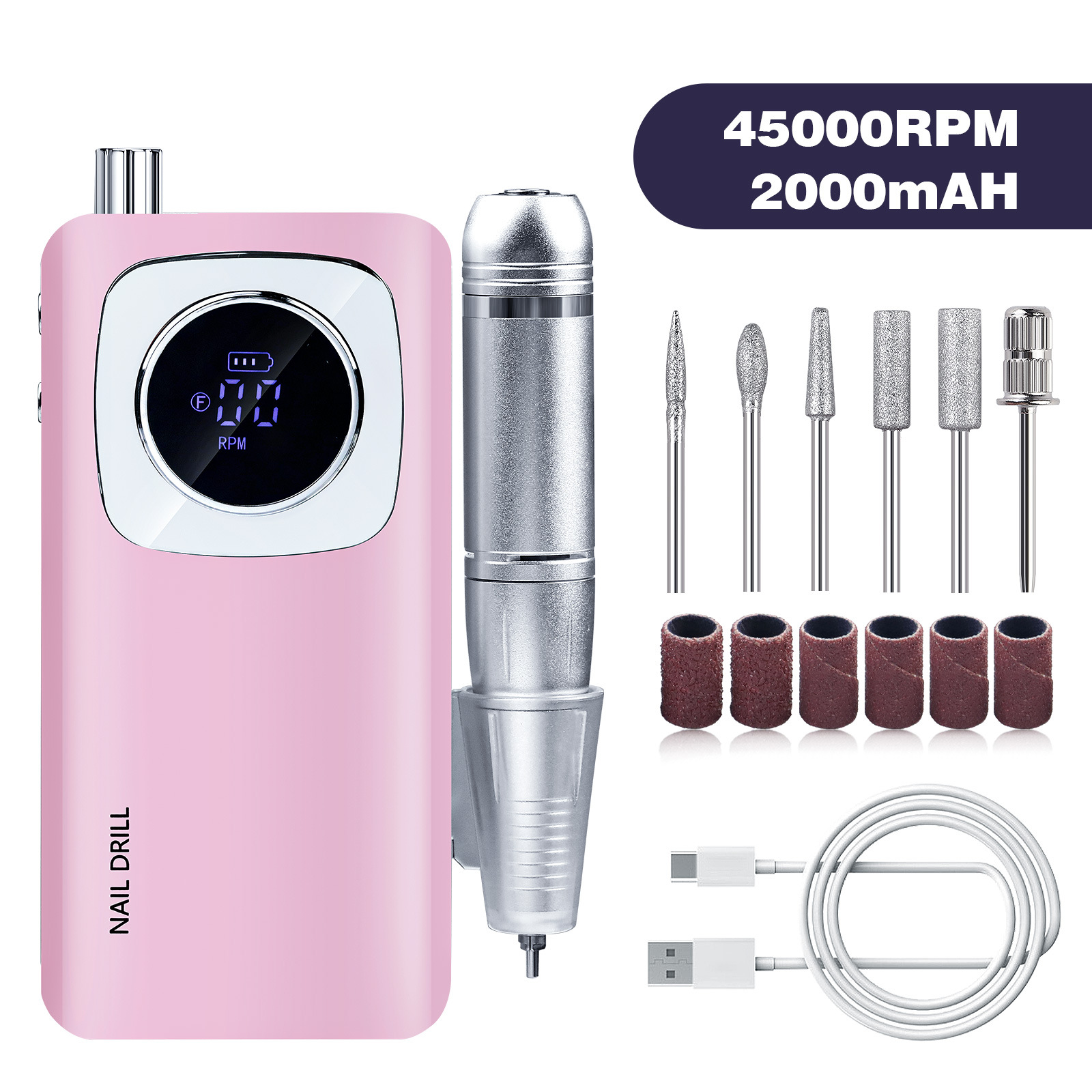 Broyeur USB rose v4