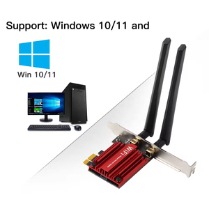 工厂价格PCI-E WiFi6网卡BT5.2双频PCI-E无线WiFi适配器1800Mbps Wifi PC网卡mt7921 - Product Image 4